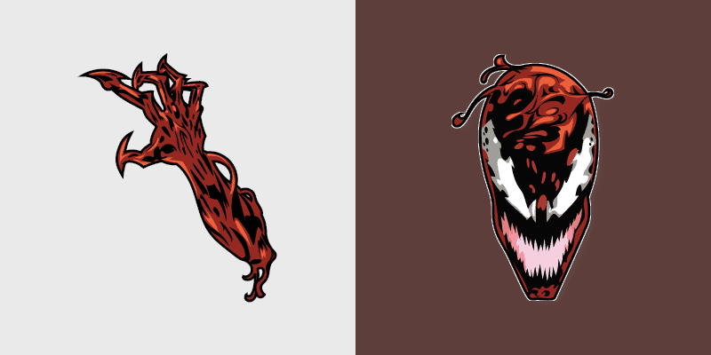 Carnage custom cursor pack preview for Chrome, Edge and Windows