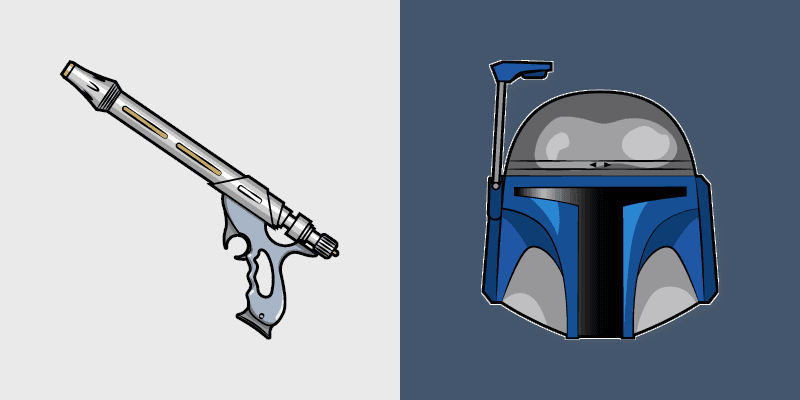 Star Wars Jango Fett Blaster custom cursor pack preview for Chrome, Edge and Windows