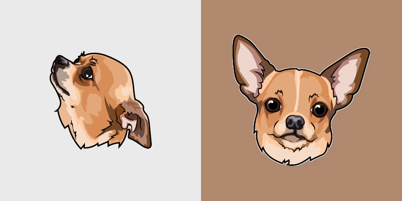 Chihuahua Pup custom cursor pack preview for Chrome, Edge and Windows