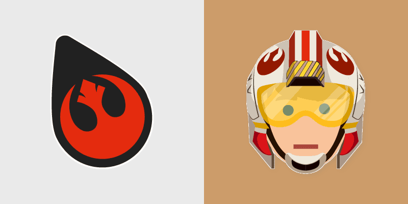 Rebel Alliance Luke custom cursor pack preview for Chrome, Edge and Windows