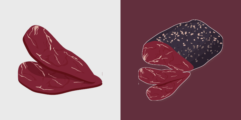 Beef Jerky custom cursor pack preview for Chrome, Edge and Windows