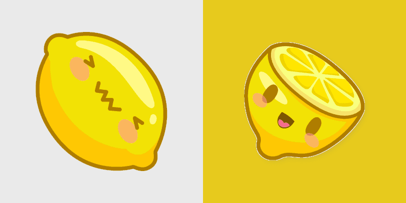 Smiling Lemon custom cursor pack preview for Chrome, Edge and Windows