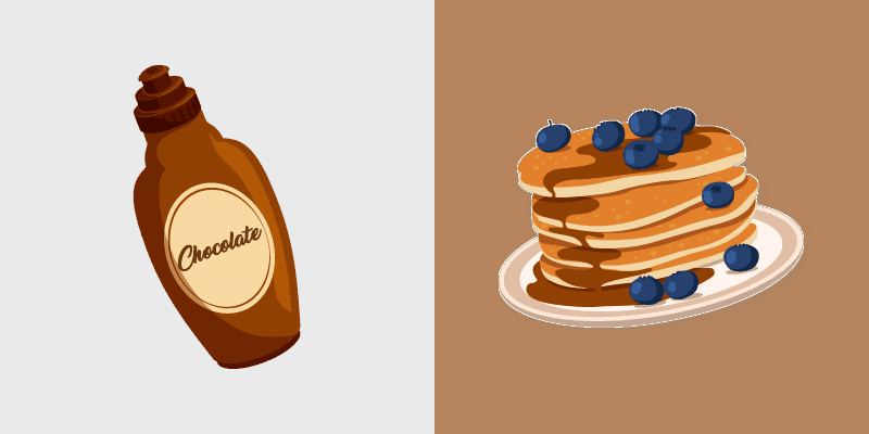 Sweet Cursor Pack - Pancakes & Maple Syrup preview for Chrome, Edge and Windows