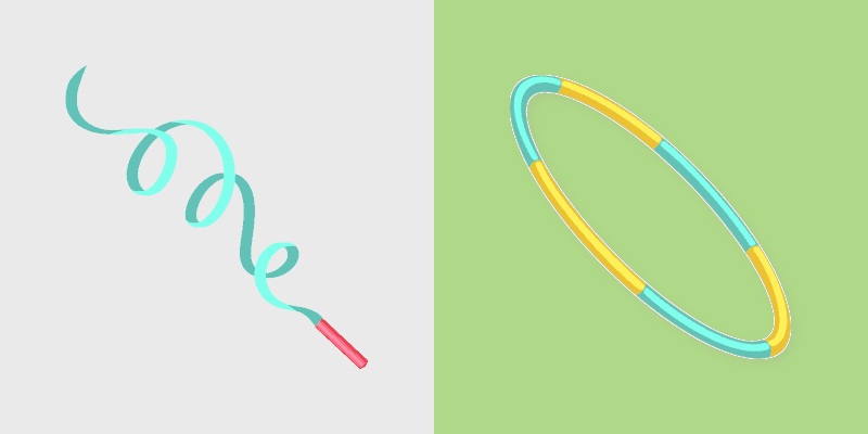 Gymnastics custom cursor pack preview for Chrome, Edge and Windows