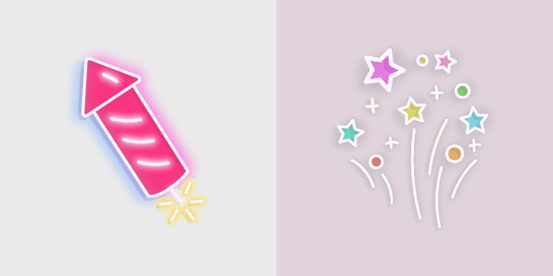 Fireworks custom cursor pack preview for Chrome, Edge and Windows