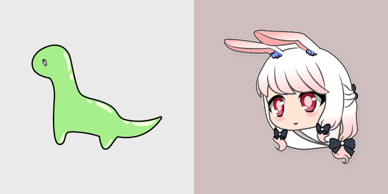 Yukina Dino Toy custom cursor pack preview for Chrome, Edge and Windows
