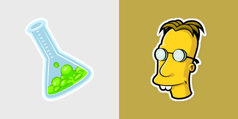 Professor Frink custom cursor pack preview for Chrome, Edge and Windows