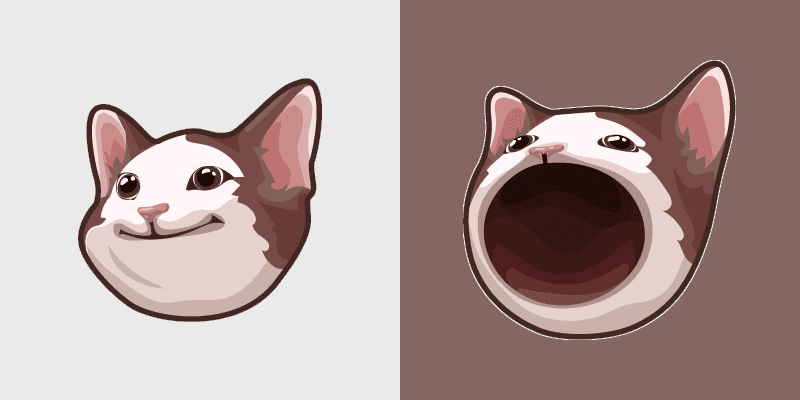 Pop Cat Meme custom cursor pack preview for Chrome, Edge and Windows