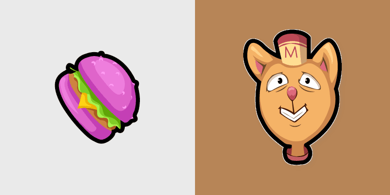 Burgerpants & Glamburger custom cursor pack preview for Chrome, Edge and Windows