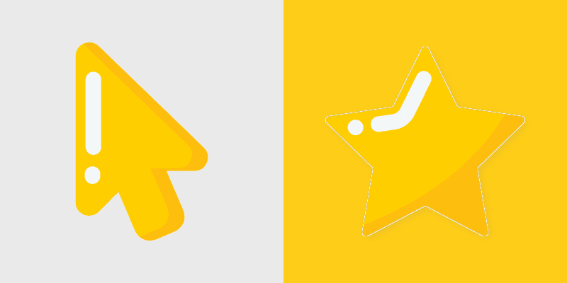 Night Sky Stars custom cursor pack preview for Chrome, Edge and Windows