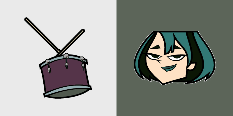 Gwen Total Drama custom cursor pack preview for Chrome, Edge and Windows