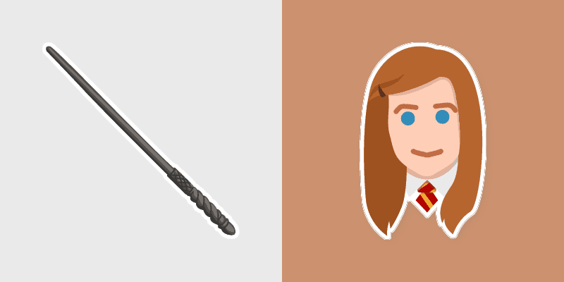 Ginny Weasley Wand custom cursor pack preview for Chrome, Edge and Windows