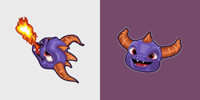 Spyro's Magical custom cursor pack preview for Chrome, Edge and Windows