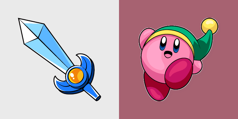 Kirby Adventure custom cursor pack preview for Chrome, Edge and Windows
