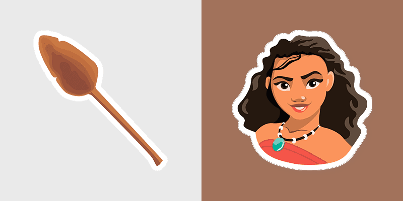 Moana & Oar custom cursor pack preview for Chrome, Edge and Windows