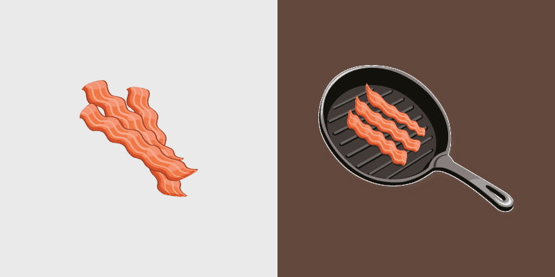 Fried Bacon custom cursor pack preview for Chrome, Edge and Windows