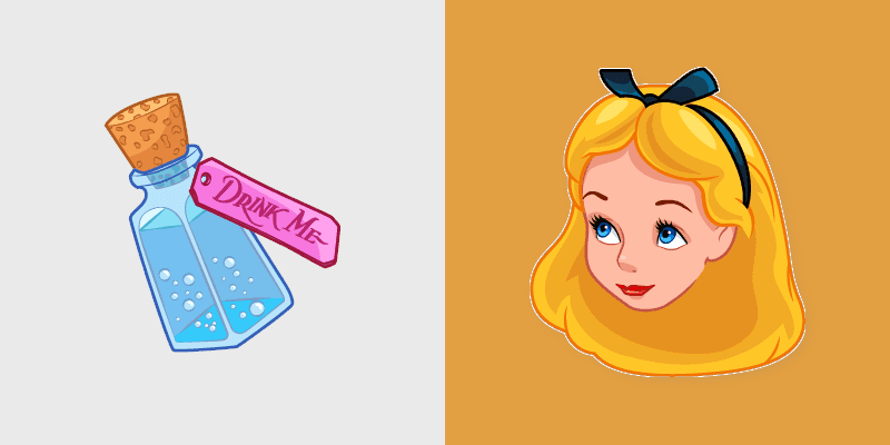 Alice Wonderland custom cursor pack preview for Chrome, Edge and Windows