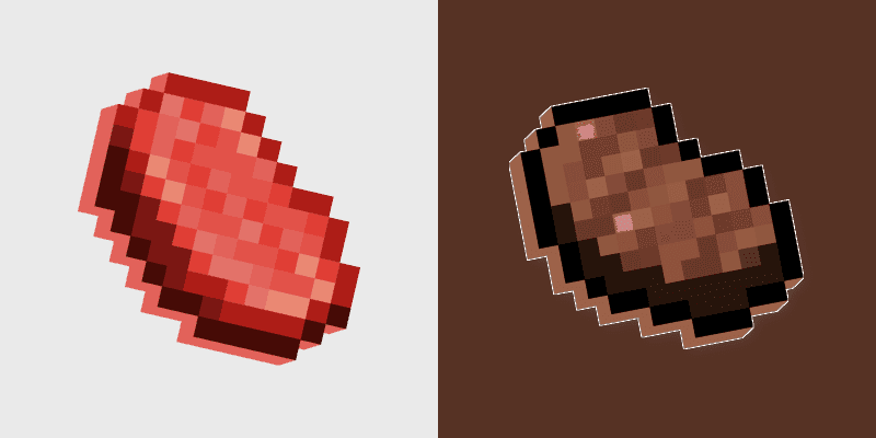 Steak Beef custom cursor pack preview for Chrome, Edge and Windows