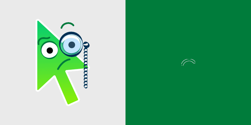 Monocle Face custom cursor pack preview for Chrome, Edge and Windows