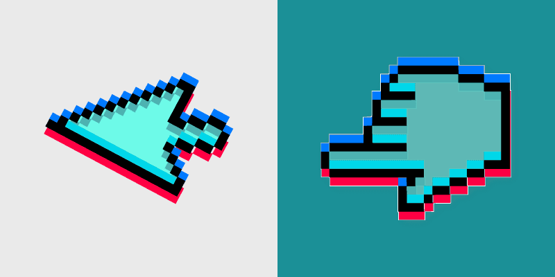 Witty Prank Cursors custom cursor pack preview for Chrome, Edge and Windows