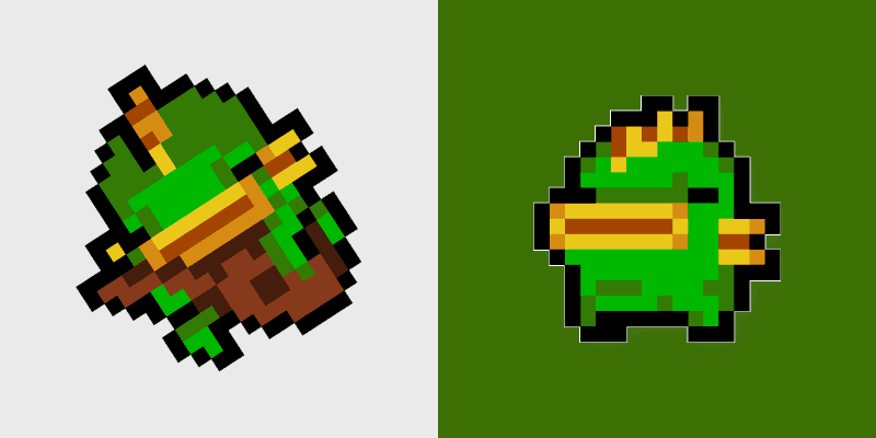 Nuclear Throne Fish custom cursor pack preview for Chrome, Edge and Windows