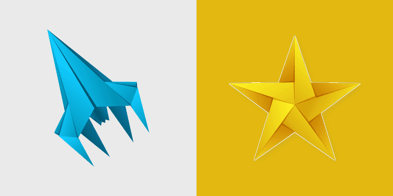 Origami Fantasy & Creatures custom cursor collection preview