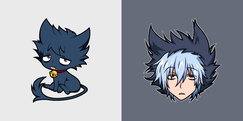 Sleepy Ash Servamp custom cursor pack preview for Chrome, Edge and Windows