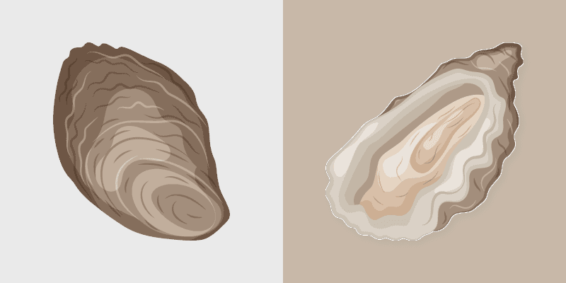 Oyster Delight custom cursor pack preview for Chrome, Edge and Windows