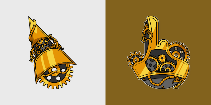 Steampunk custom cursor pack preview for Chrome, Edge and Windows