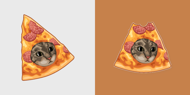 Pizza Cat custom cursor pack preview for Chrome, Edge and Windows