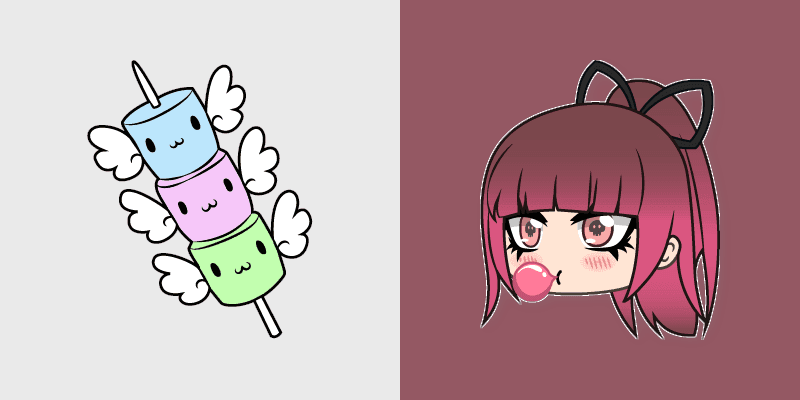 Sweetgum Dango custom cursor pack preview for Chrome, Edge and Windows