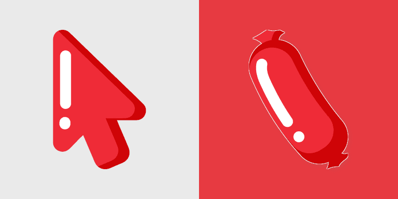 Minimal Style Grid custom cursor pack preview for Chrome, Edge and Windows