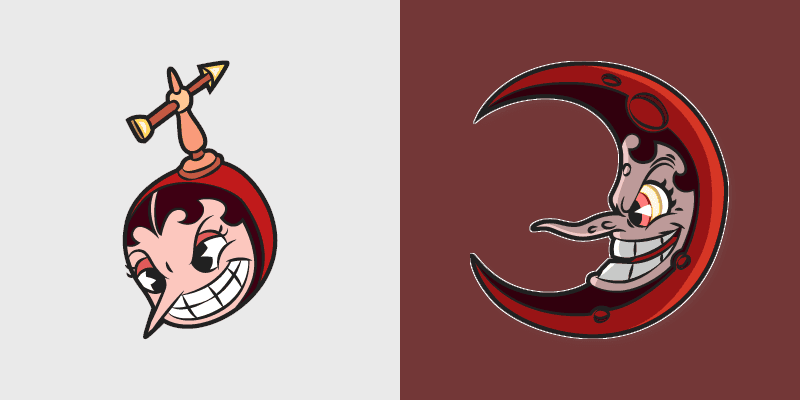 Cute Cursor Pack Cuphead Hilda Berg preview for Chrome, Edge and Windows