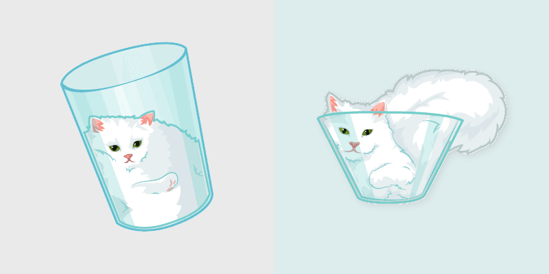 Liquid Cat custom cursor pack preview for Chrome, Edge and Windows