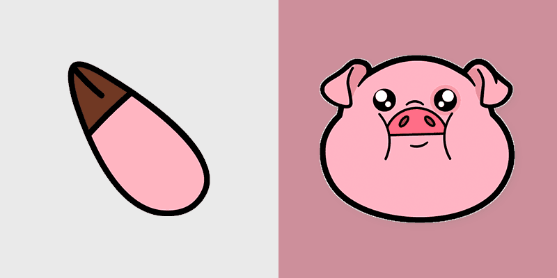 Waddles Pig custom cursor pack preview for Chrome, Edge and Windows