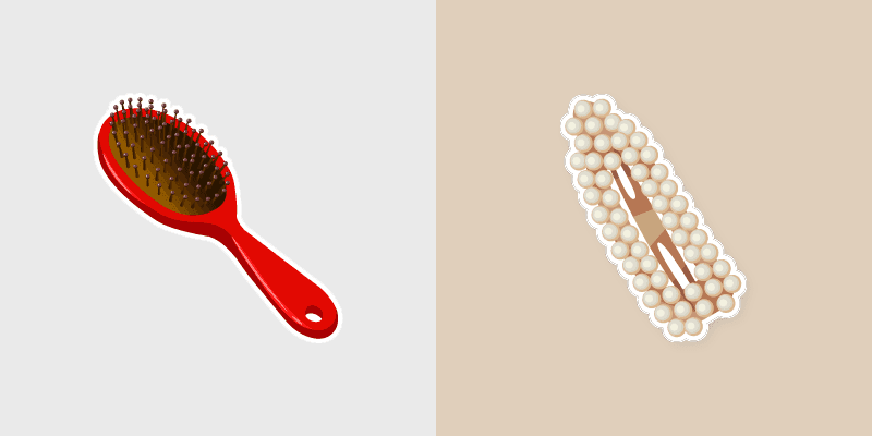Hair Brush Pearl custom cursor pack preview for Chrome, Edge and Windows