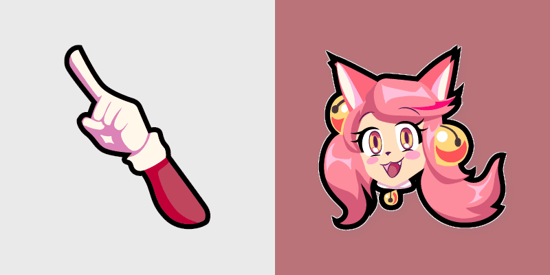 Mad Mew Mew custom cursor pack preview for Chrome, Edge and Windows