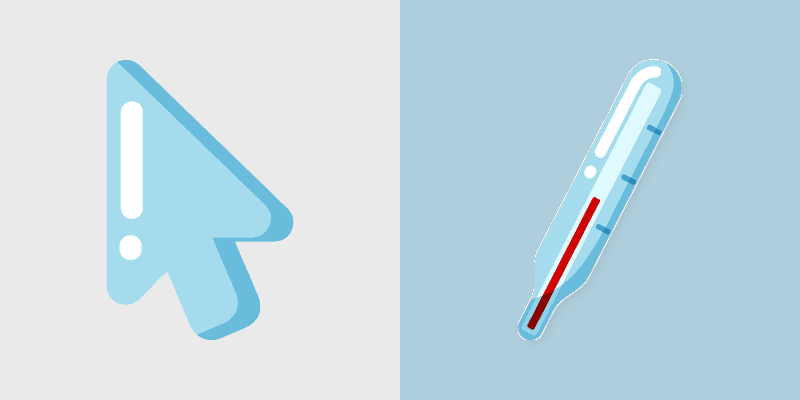Health Thermometer custom cursor pack preview for Chrome, Edge and Windows