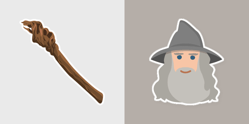 Gandalf custom cursor pack preview for Chrome, Edge and Windows