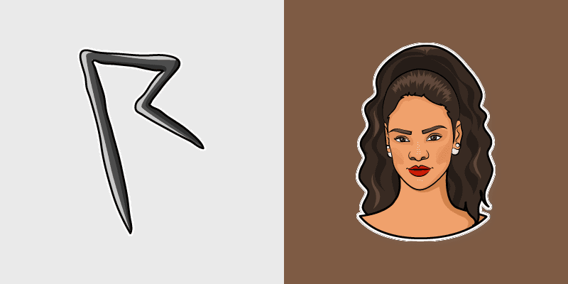 Rihanna custom cursor pack preview for Chrome, Edge and Windows