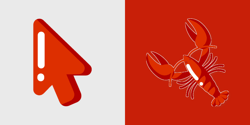 Lobster Minimal custom cursor pack preview for Chrome, Edge and Windows