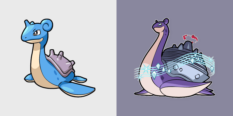 Lapras Solo custom cursor pack preview for Chrome, Edge and Windows