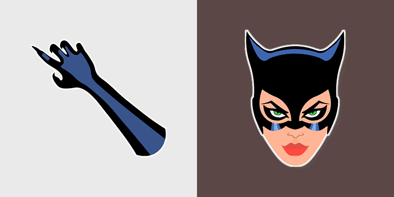 Catwoman custom cursor pack preview for Chrome, Edge and Windows