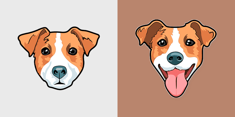 Jack Russell custom cursor pack preview for Chrome, Edge and Windows