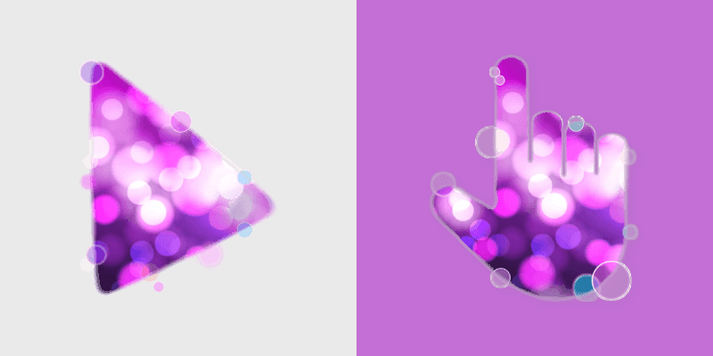 Bokeh Lights custom cursor pack preview for Chrome, Edge and Windows
