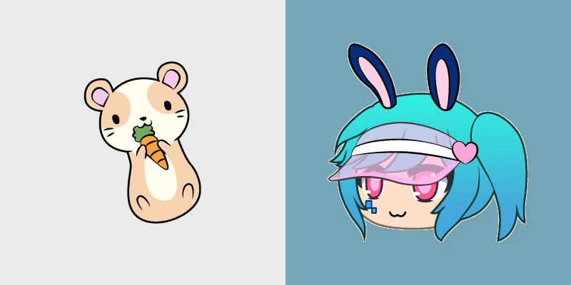 Lusa Hamster custom cursor pack preview for Chrome, Edge and Windows