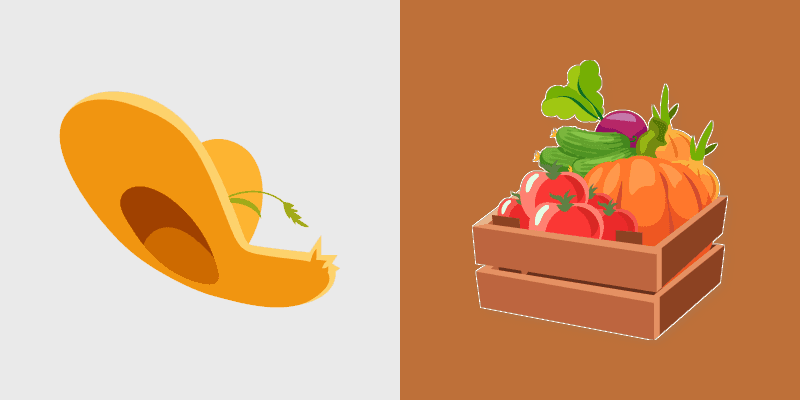 Farmer Vegetables custom cursor pack preview for Chrome, Edge and Windows