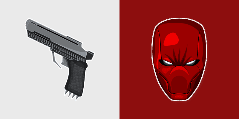 Red Hood custom cursor pack preview for Chrome, Edge and Windows
