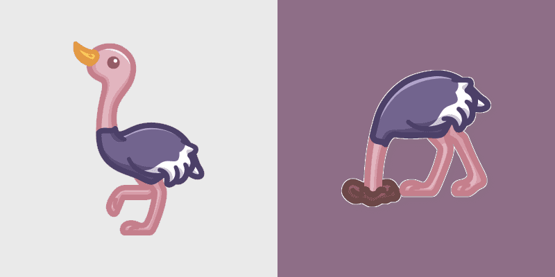 Charming Cute Ostrich Custom Mouse custom cursor pack preview for Chrome, Edge and Windows