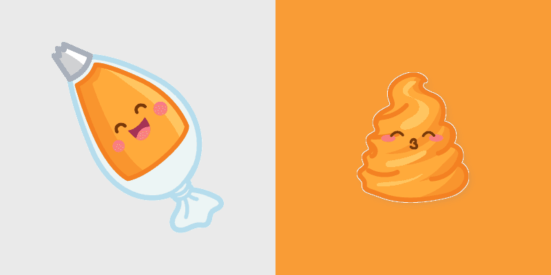 Pastry Bag and Cream custom cursor pack preview for Chrome, Edge and Windows